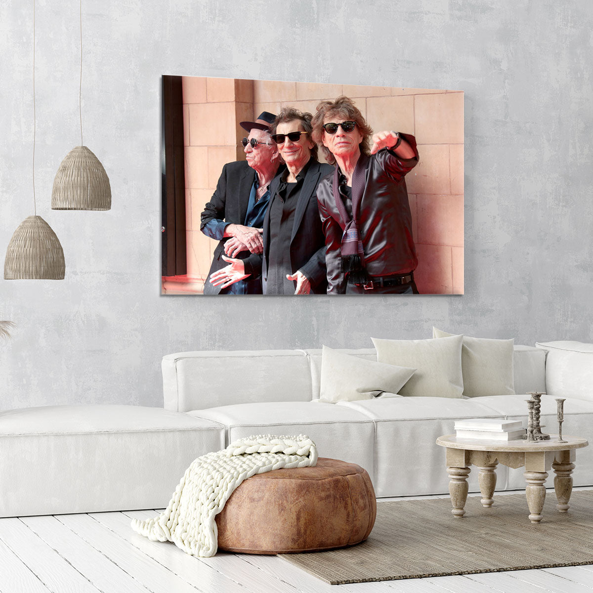 Keith Richards Ronnie Wood and Mick Jagger Hackney Diamonds launch event Canvas Print or Poster - Canvas Art Rocks - 6