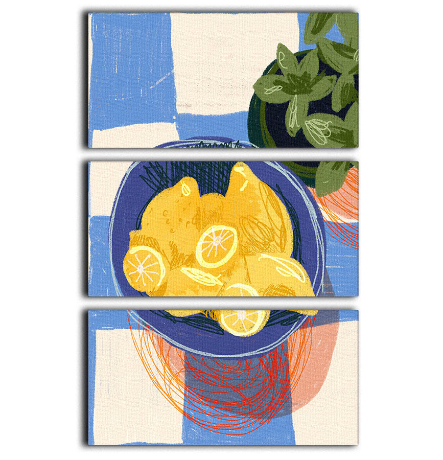 Lemonade 3 Split Panel Canvas Print - Canvas Art Rocks - 1