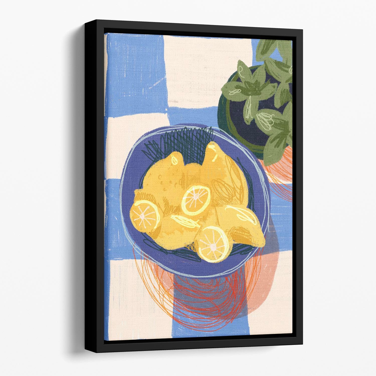 Lemonade Floating Framed Canvas - Canvas Art Rocks - 1