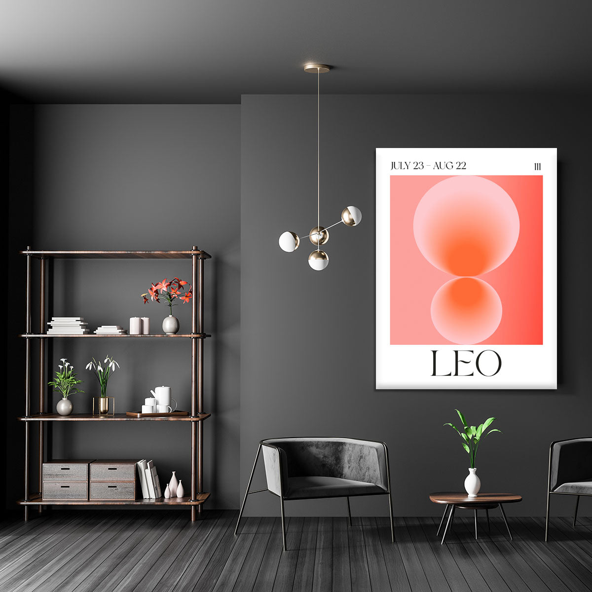 Leo Zodiac Vitality Poster Canvas Print or Poster - Canvas Art Rocks - 5
