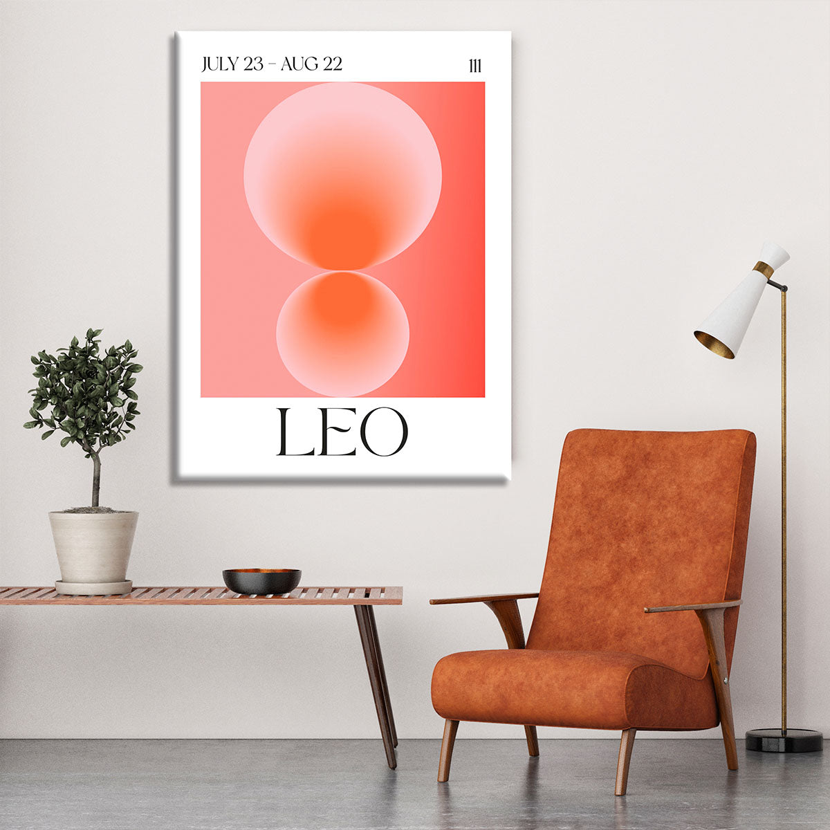 Leo Zodiac Vitality Poster Canvas Print or Poster - Canvas Art Rocks - 6