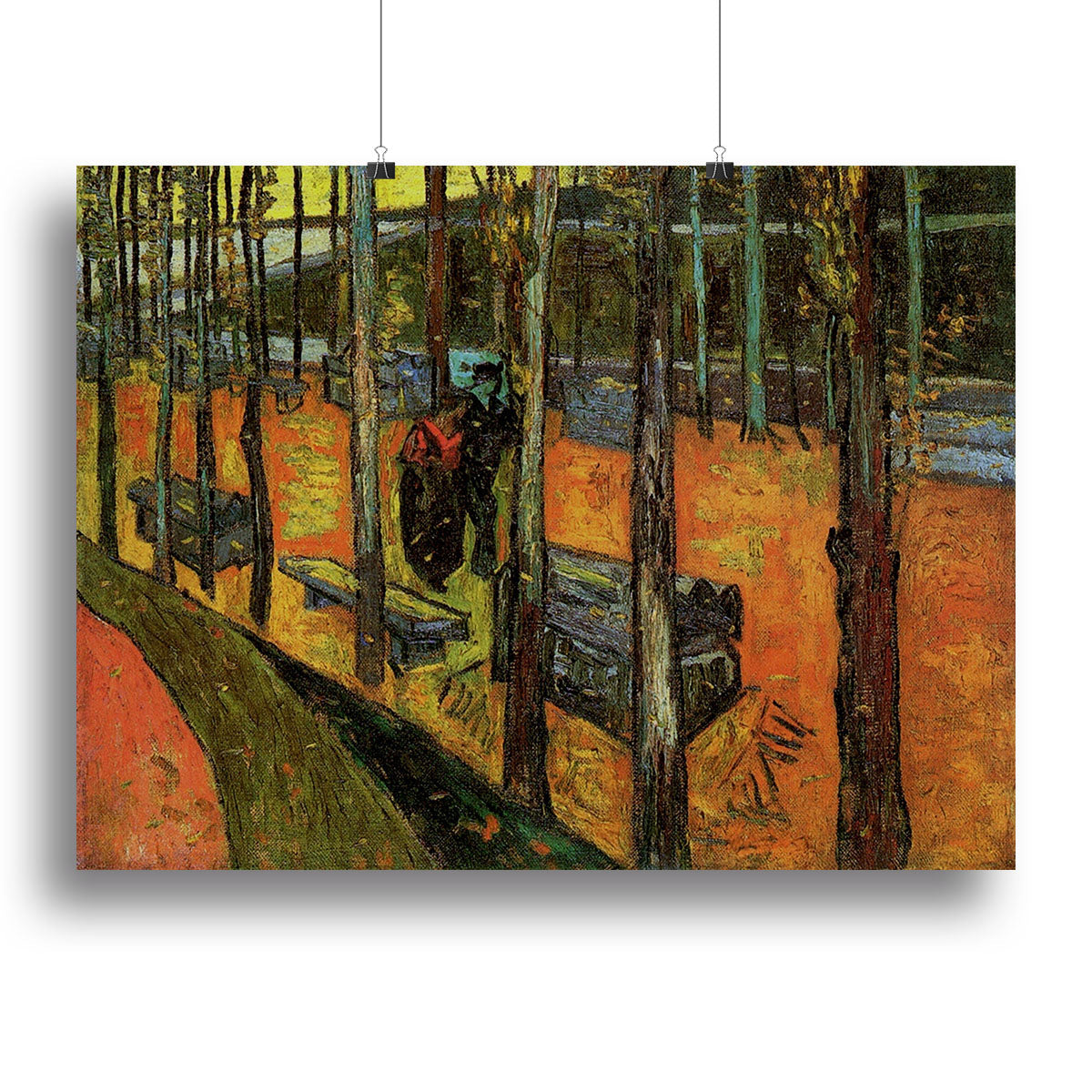 Les Alyscamps 2 by Van Gogh Poster - Unframed