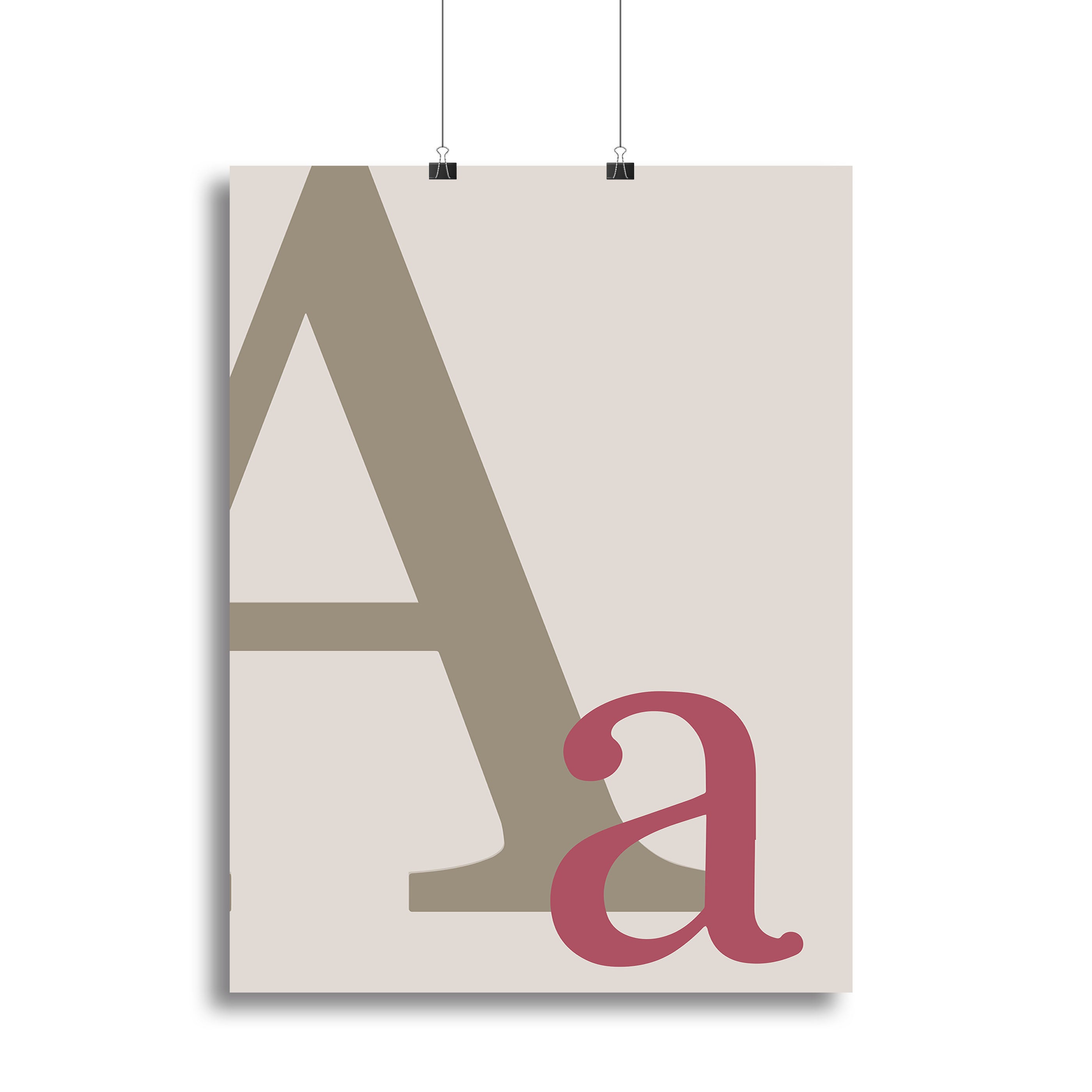 Letter A Canvas Print or Poster - 1x - 2