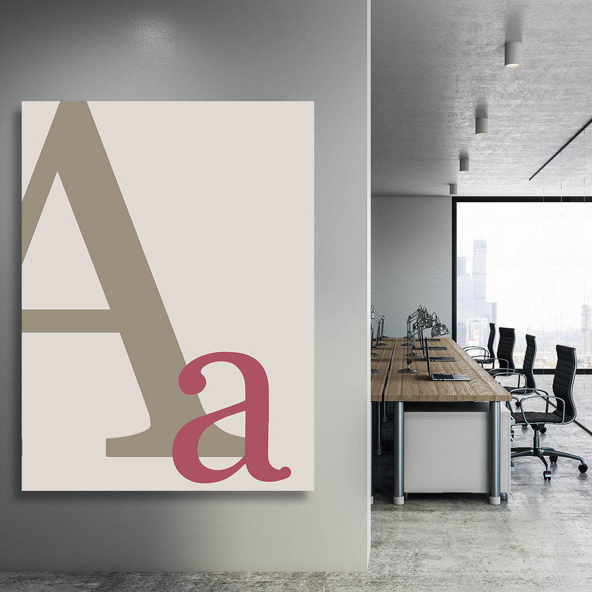Letter A Canvas Print or Poster - 1x - 3