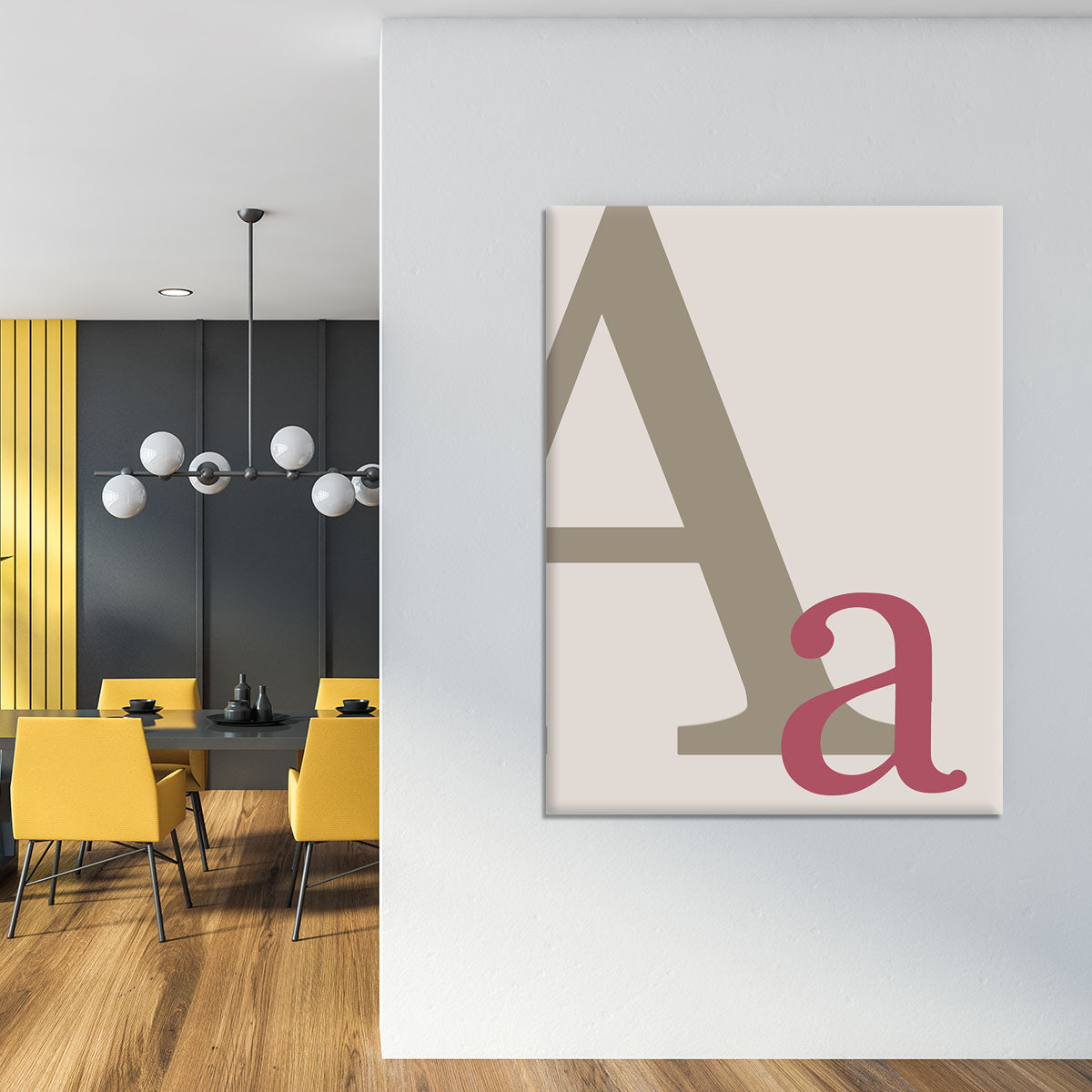 Letter A Canvas Print or Poster - 1x - 4