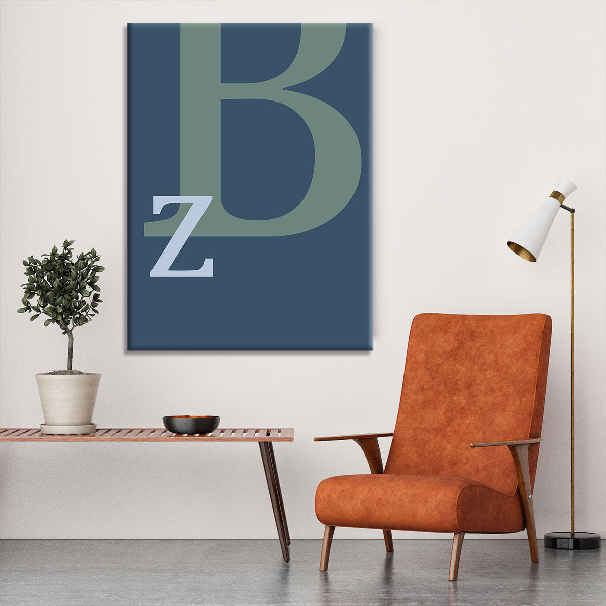 Letter B Canvas Print or Poster - 1x - 6