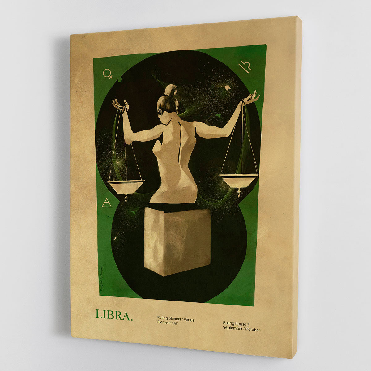 Libra Celestial Equilibrium Art Canvas Print or Poster - Canvas Art Rocks - 1