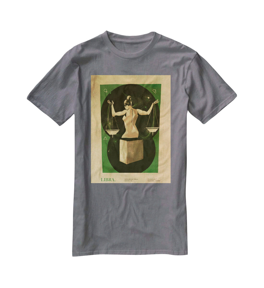 Libra Celestial Equilibrium Art T-Shirt - Canvas Art Rocks - 3