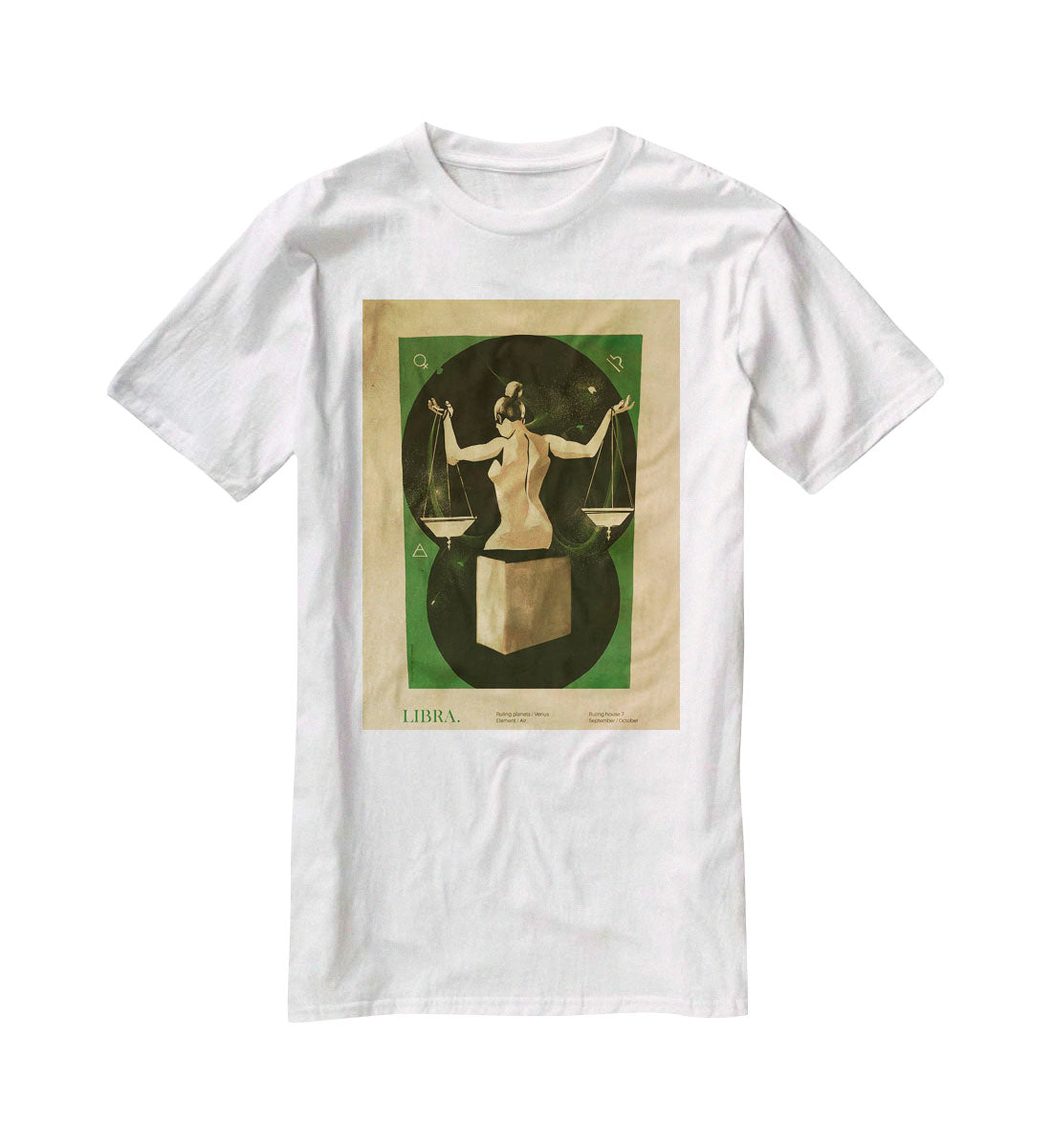 Libra Celestial Equilibrium Art T-Shirt - Canvas Art Rocks - 5