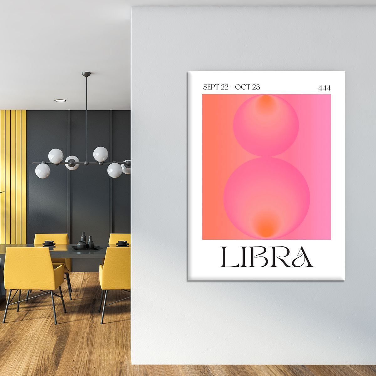 Libra Zodiac Equilibrium Art Canvas Print or Poster - Canvas Art Rocks - 4