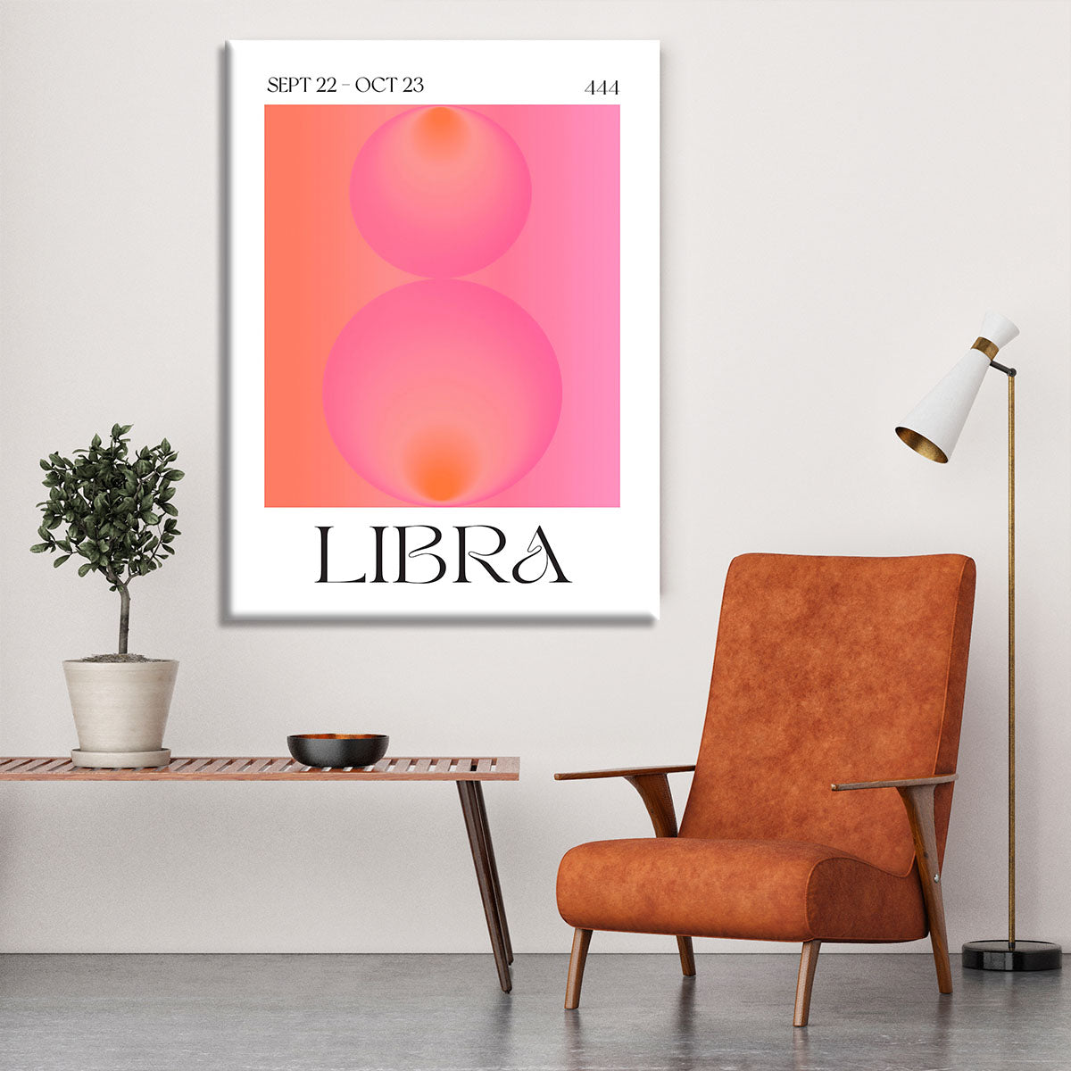 Libra Zodiac Equilibrium Art Canvas Print or Poster - Canvas Art Rocks - 6