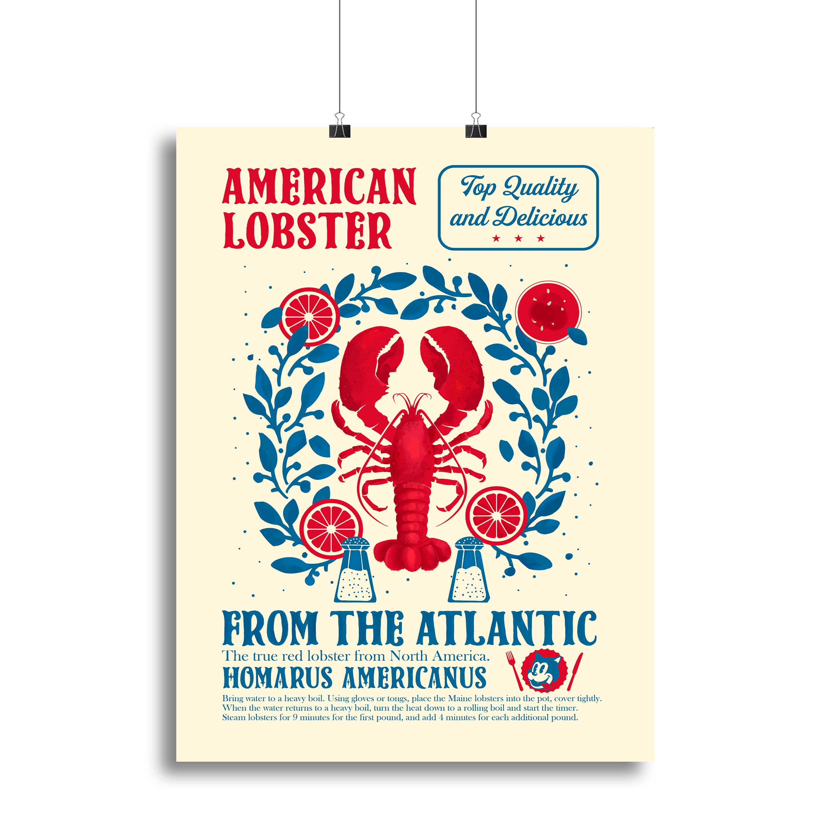 Lobster kitchen print Canvas Print or Poster - Canvas Art Rocks - 2