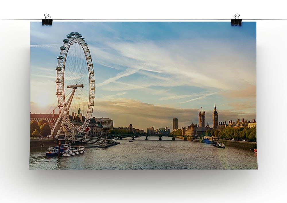 London morning sunrise Poster - Unframed