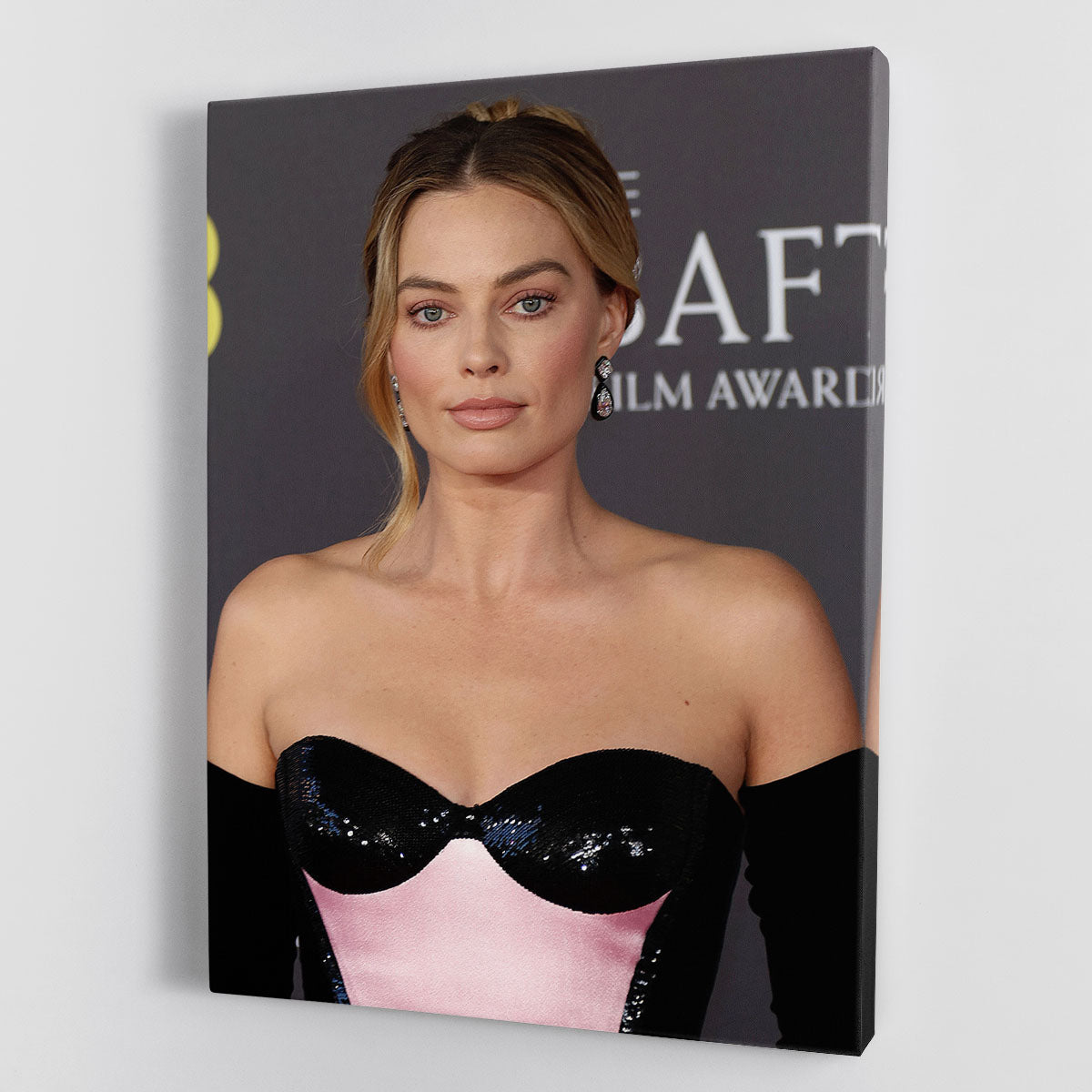 Margot Robbie at the Baftas Canvas Print or Poster - Canvas Art Rocks - 1