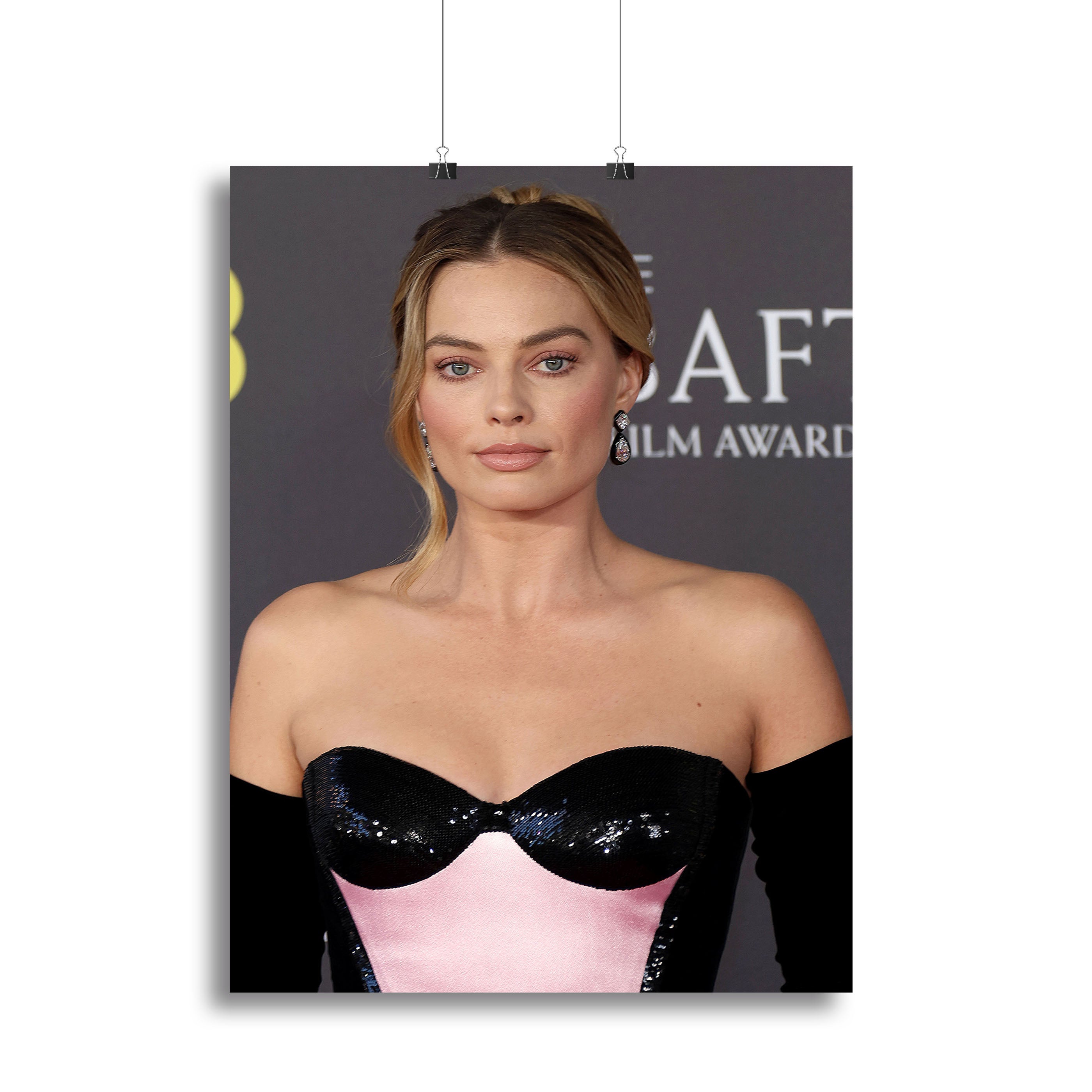 Margot Robbie at the Baftas Canvas Print or Poster - Canvas Art Rocks - 2
