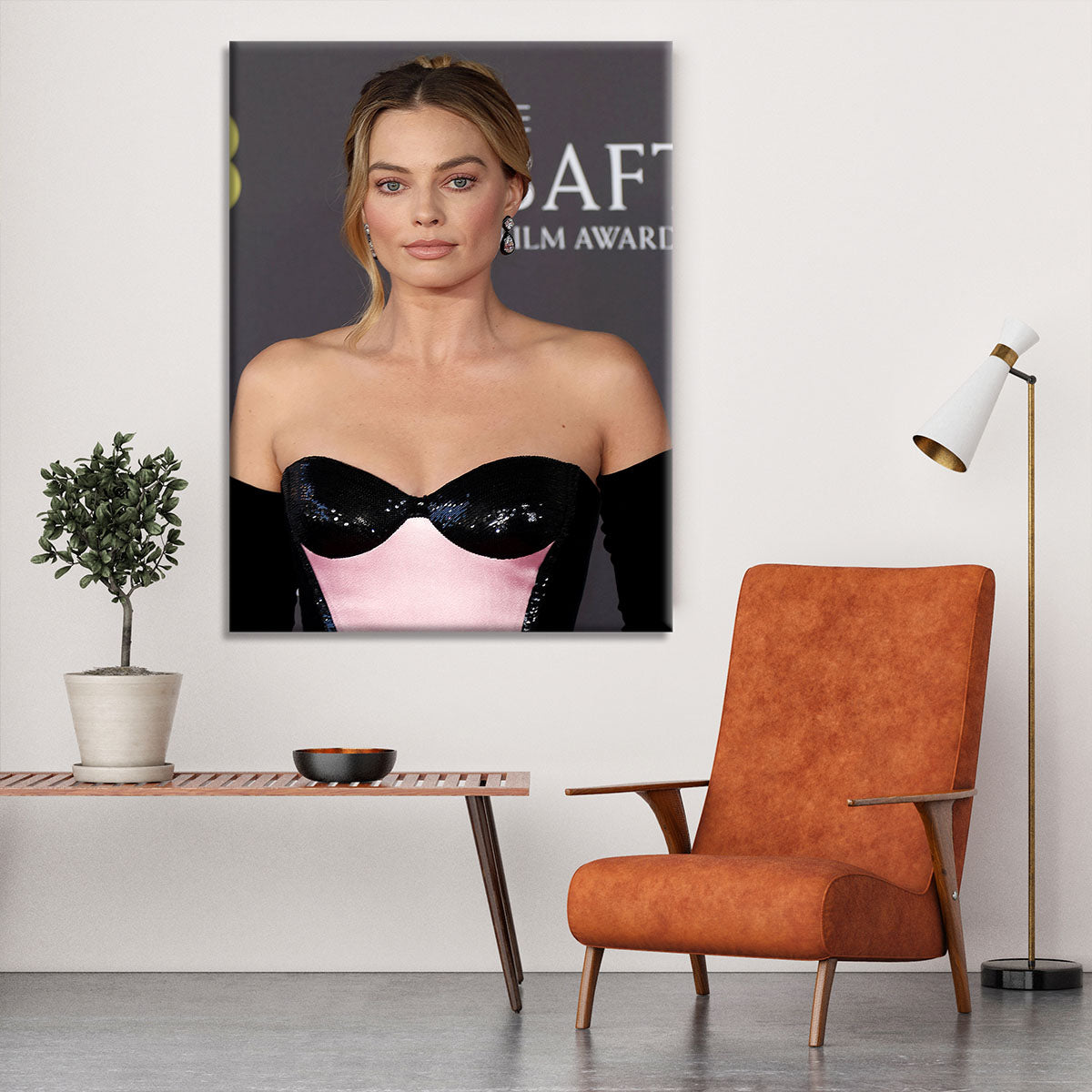 Margot Robbie at the Baftas Canvas Print or Poster - Canvas Art Rocks - 6