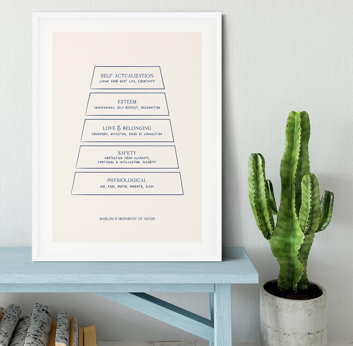 Maslow Framed Print - Canvas Art Rocks - 5