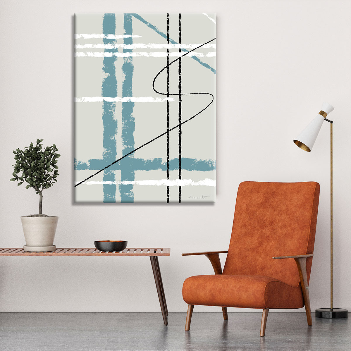 Messy Lines Canvas Print or Poster - 1x - 6