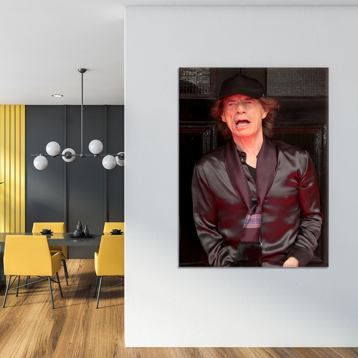 Mick Jagger Rolling Stones Hackney Diamonds launch event Canvas Print or Poster - Canvas Art Rocks - 4