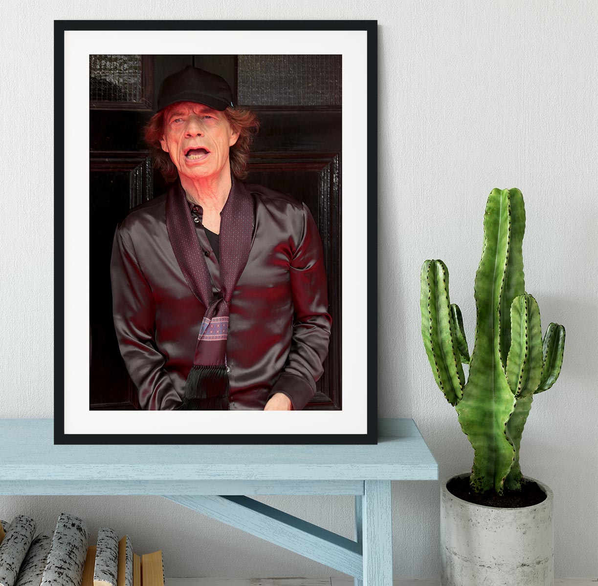 Mick Jagger Rolling Stones Hackney Diamonds launch event Framed Print - Canvas Art Rocks - 1