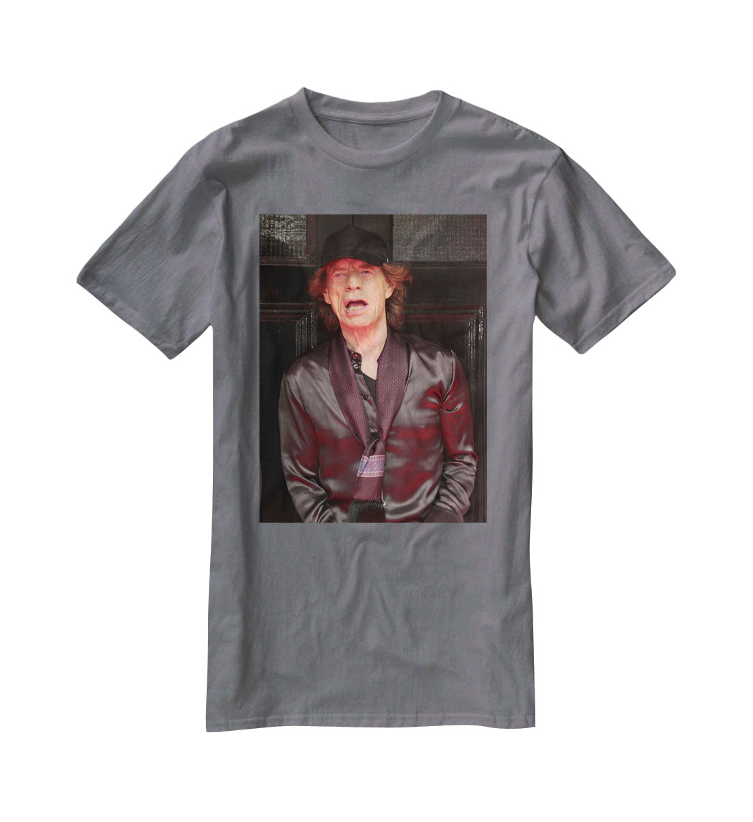 Mick Jagger Rolling Stones Hackney Diamonds launch event T-Shirt - Canvas Art Rocks - 3