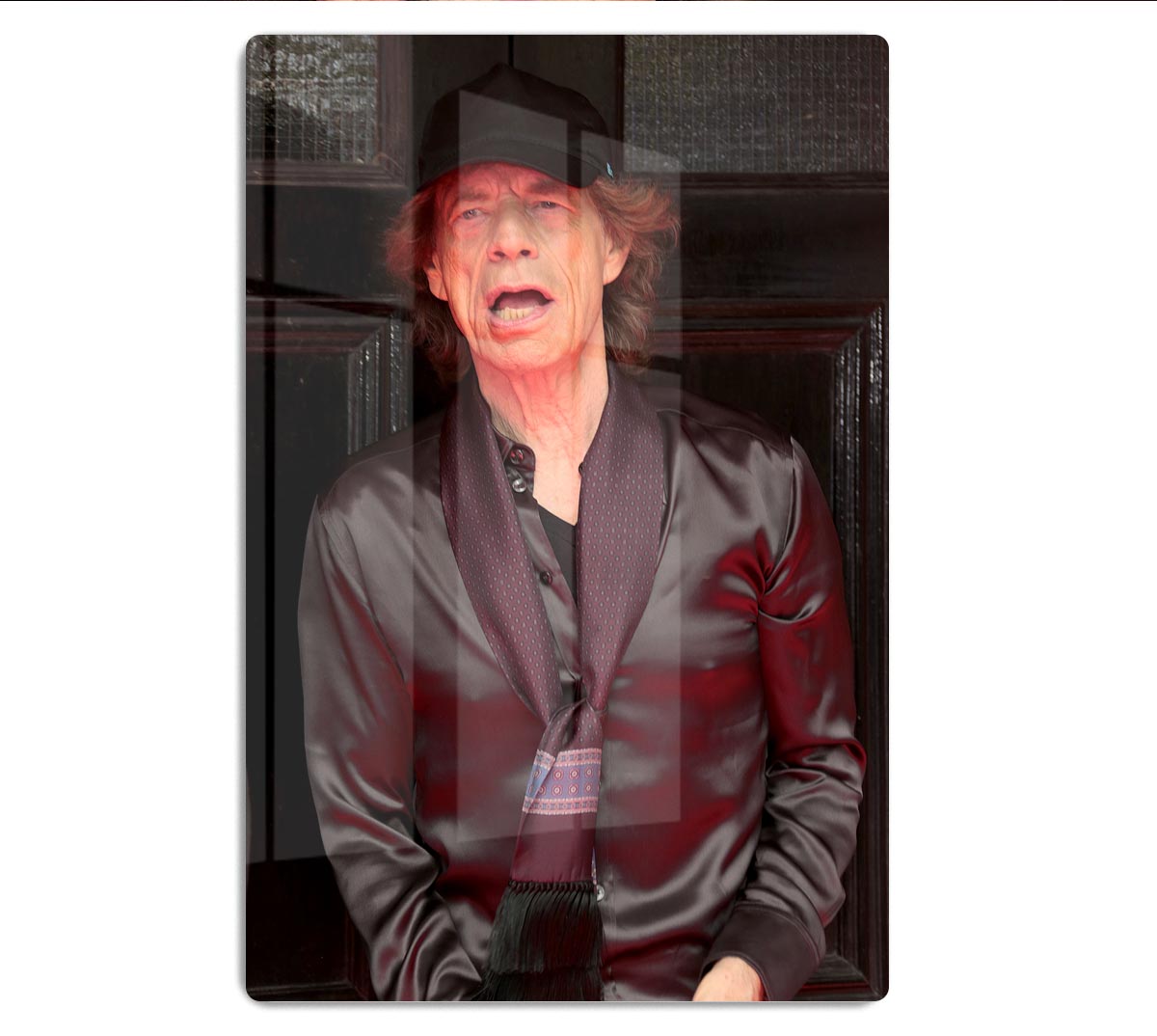 Mick Jagger Rolling Stones Hackney Diamonds launch event Acrylic Block - Canvas Art Rocks - 1