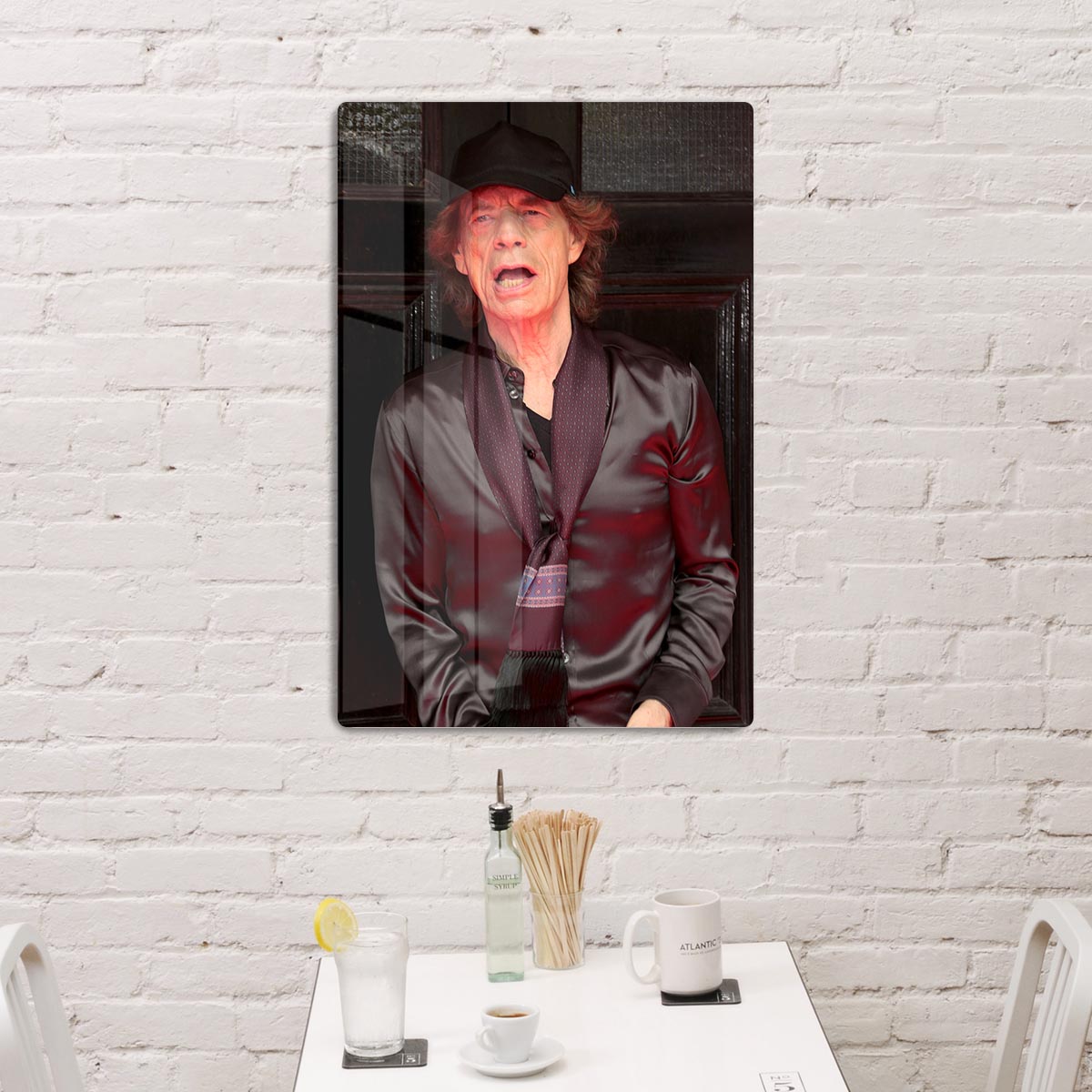 Mick Jagger Rolling Stones Hackney Diamonds launch event Acrylic Block - Canvas Art Rocks - 3