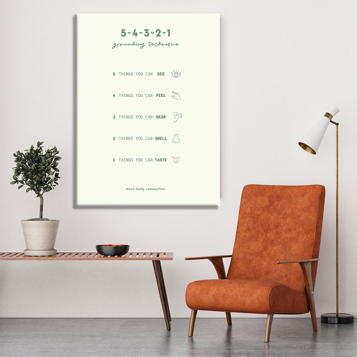 Mind Body Connection Canvas Print or Poster - Canvas Art Rocks - 6