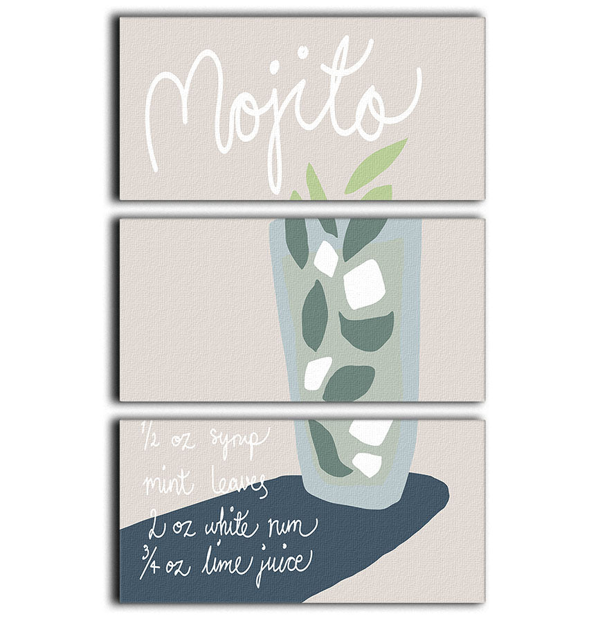 Mojito 3 Split Panel Canvas Print - Canvas Art Rocks - 1