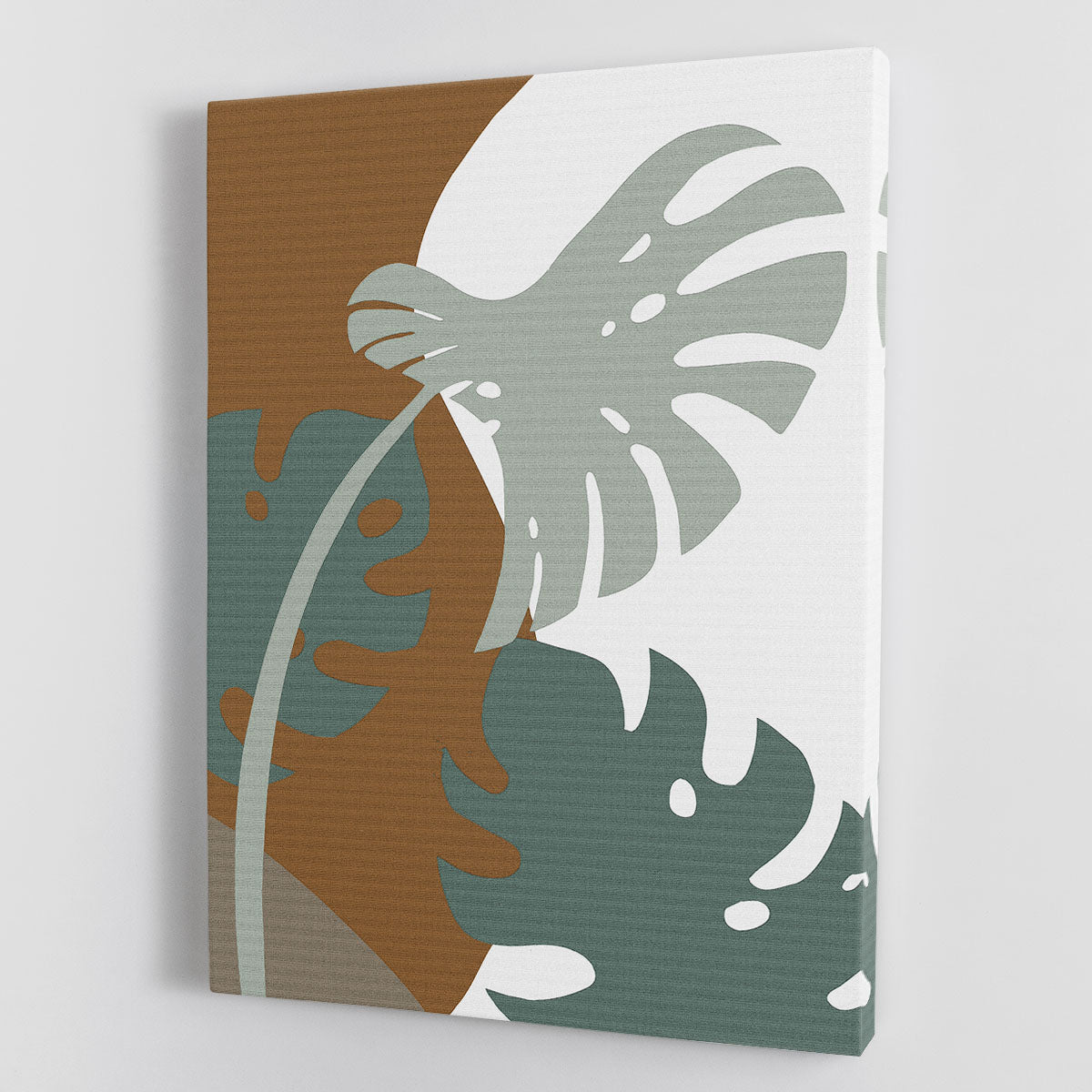Monstera Cut Out Canvas Print or Poster - 1x - 1