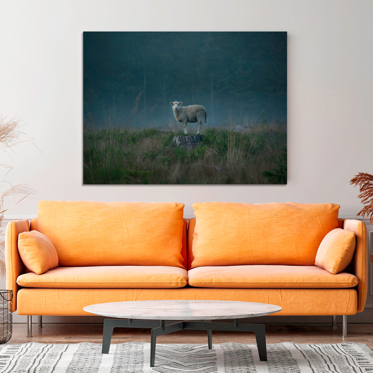 Moody sheep Canvas Print or Poster - 1x - 4