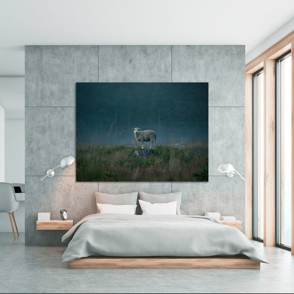 Moody sheep Canvas Print or Poster - 1x - 5