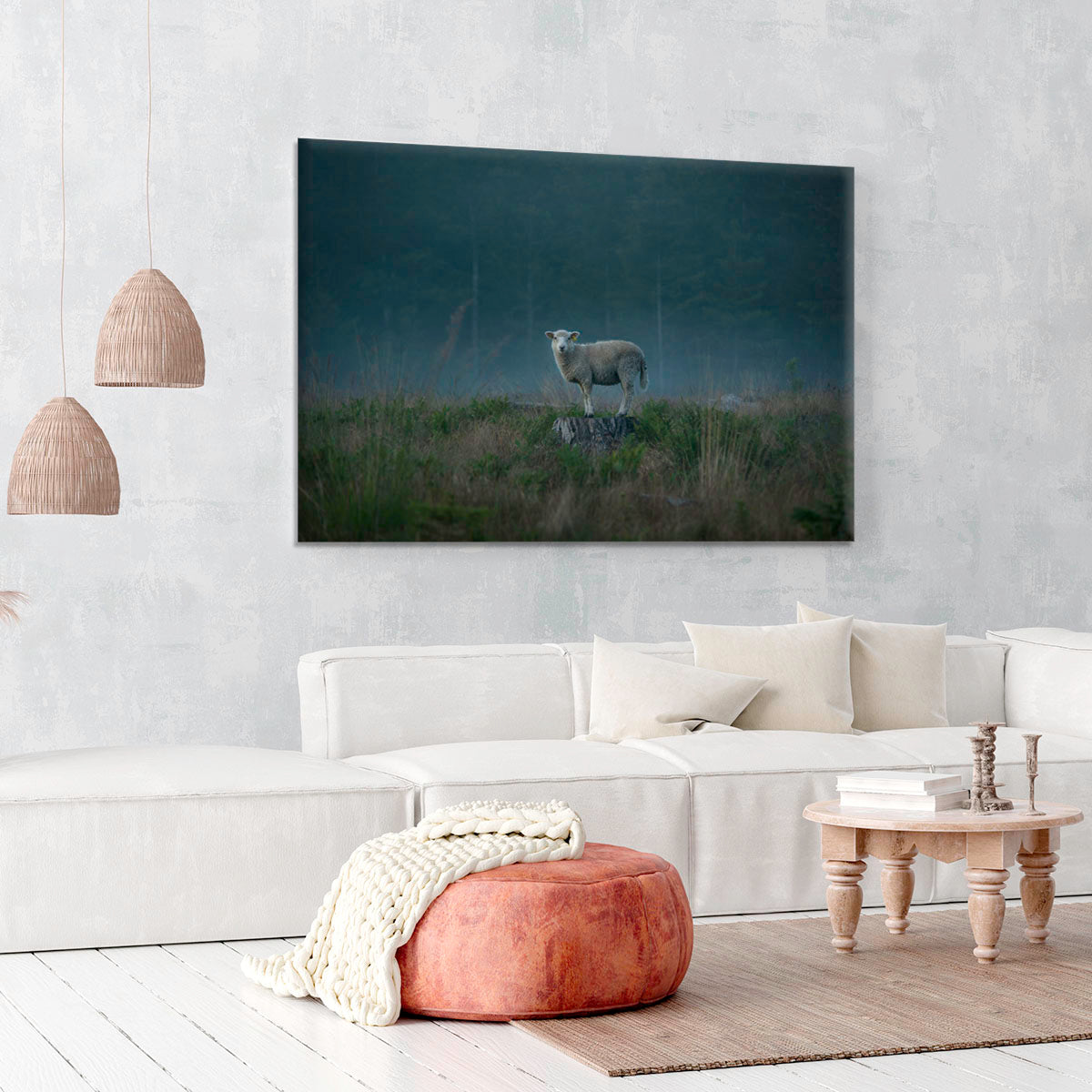 Moody sheep Canvas Print or Poster - 1x - 6