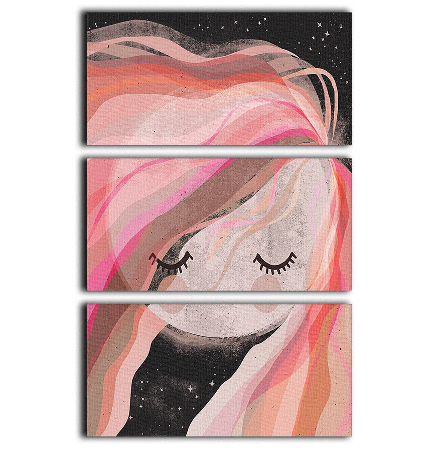 Moon Girl 3 Split Panel Canvas Print - 1x - 1