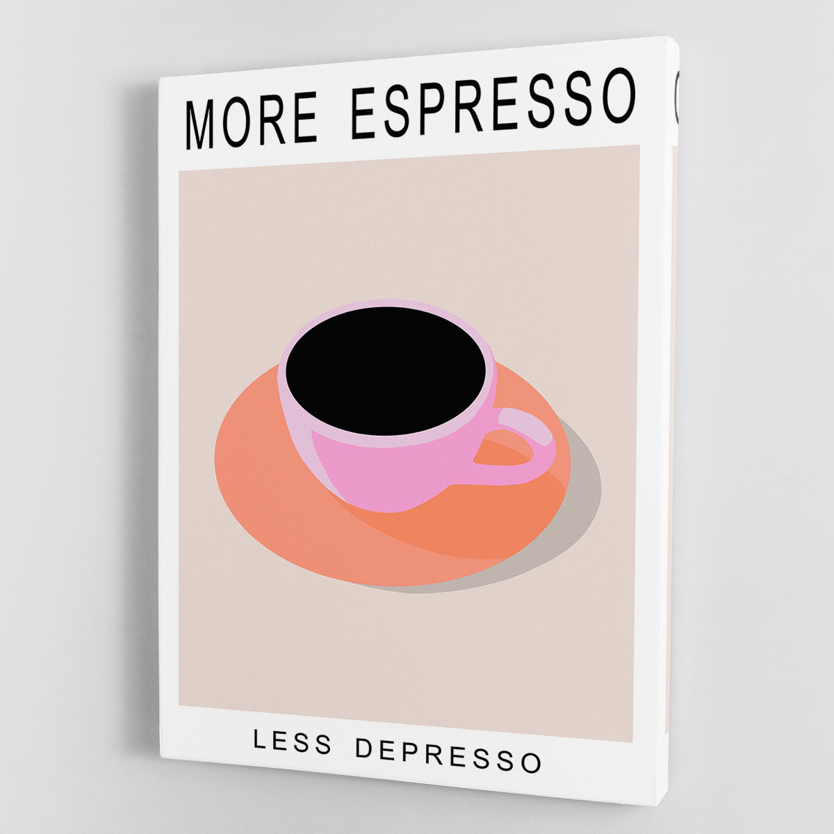 More Espresso Less Depresso Canvas Print or Poster - Canvas Art Rocks - 1