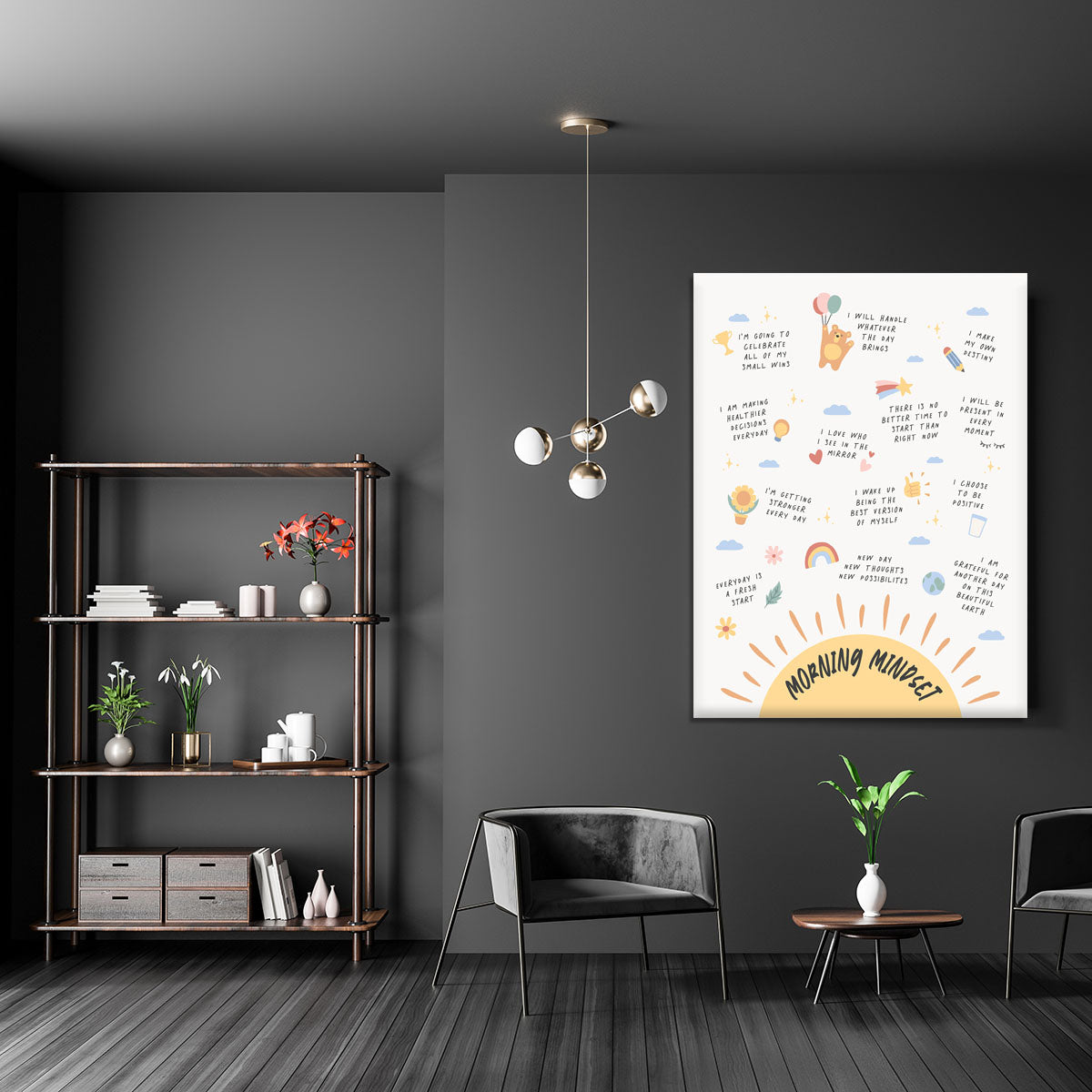 Morning Mindset Canvas Print or Poster - Canvas Art Rocks - 5