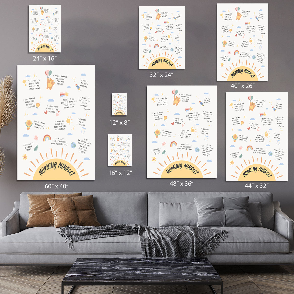 Morning Mindset Canvas Print or Poster - Canvas Art Rocks - 7