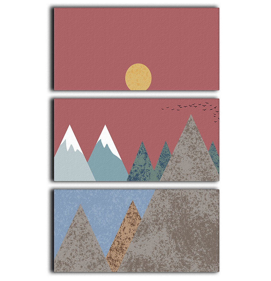 Mountain landscape 3 Split Panel Canvas Print - 1x - 1