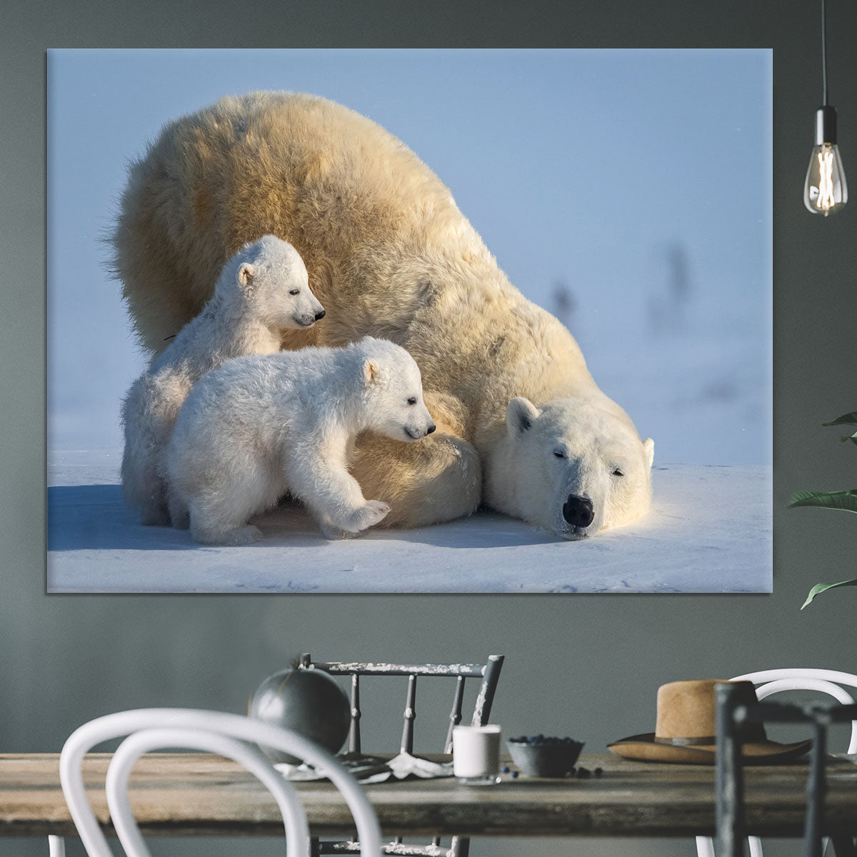 Mum Play together Canvas Print or Poster - 1x - 3