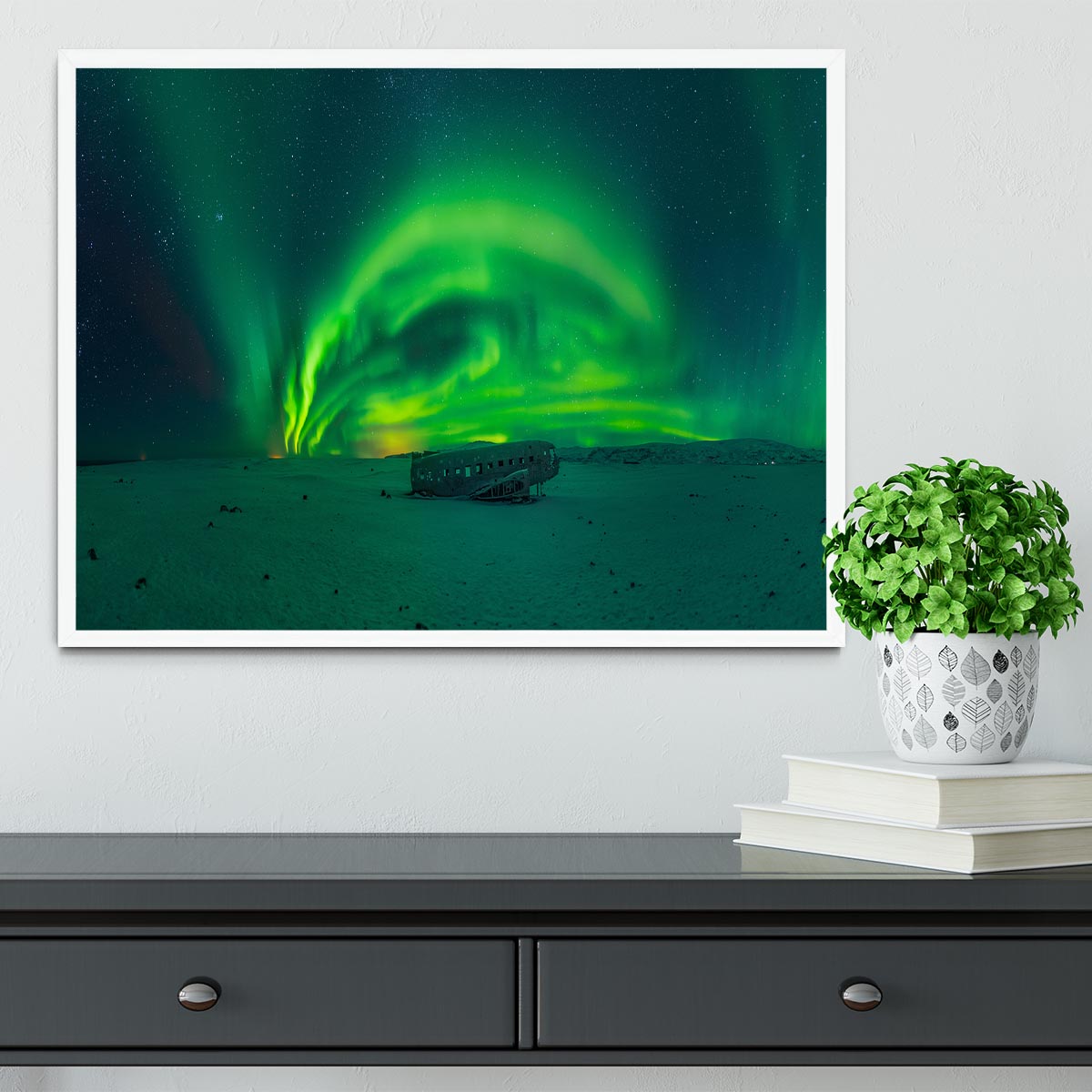 Night in Iceland Framed Print - Canvas Art Rocks -6