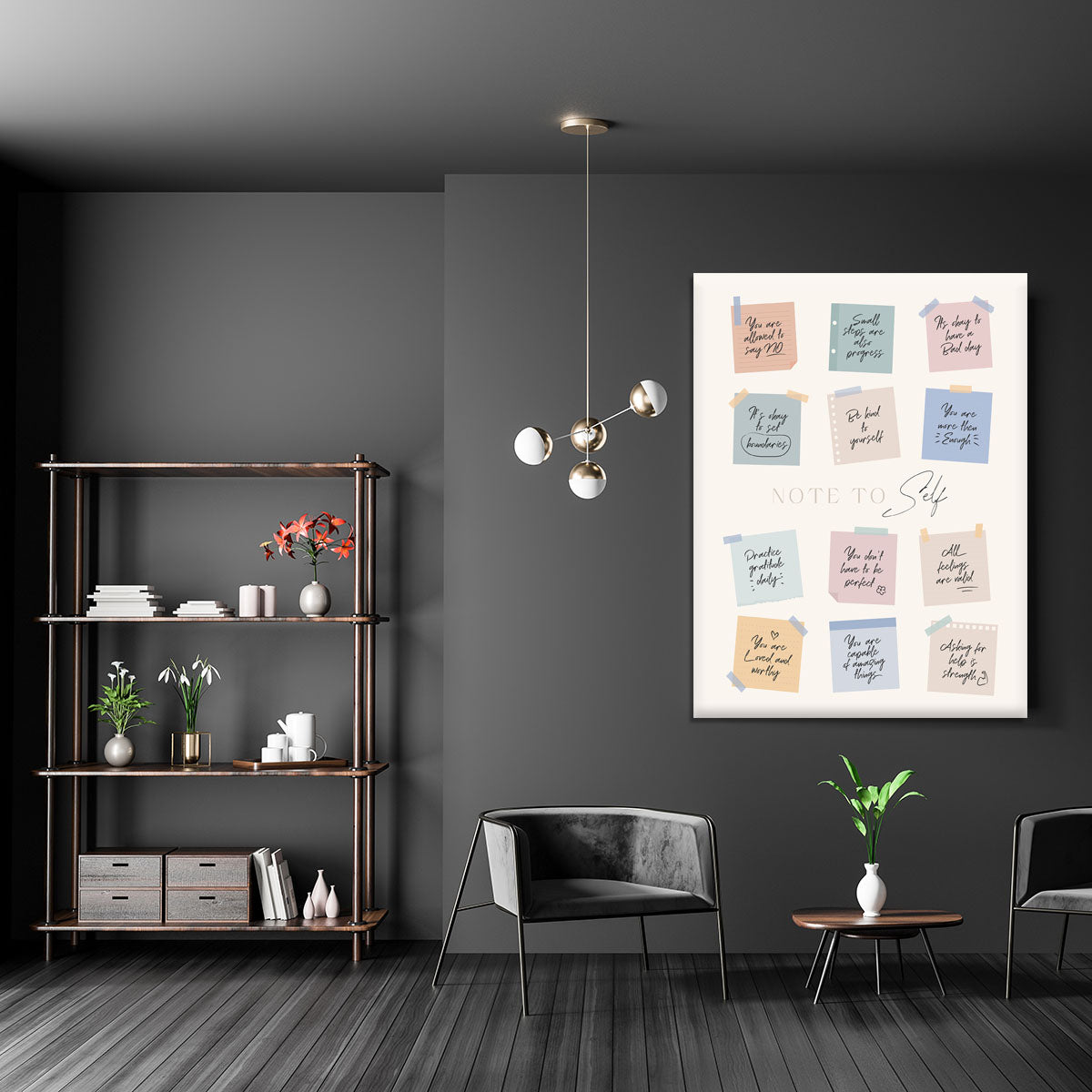Note To Self Canvas Print or Poster - Canvas Art Rocks - 5