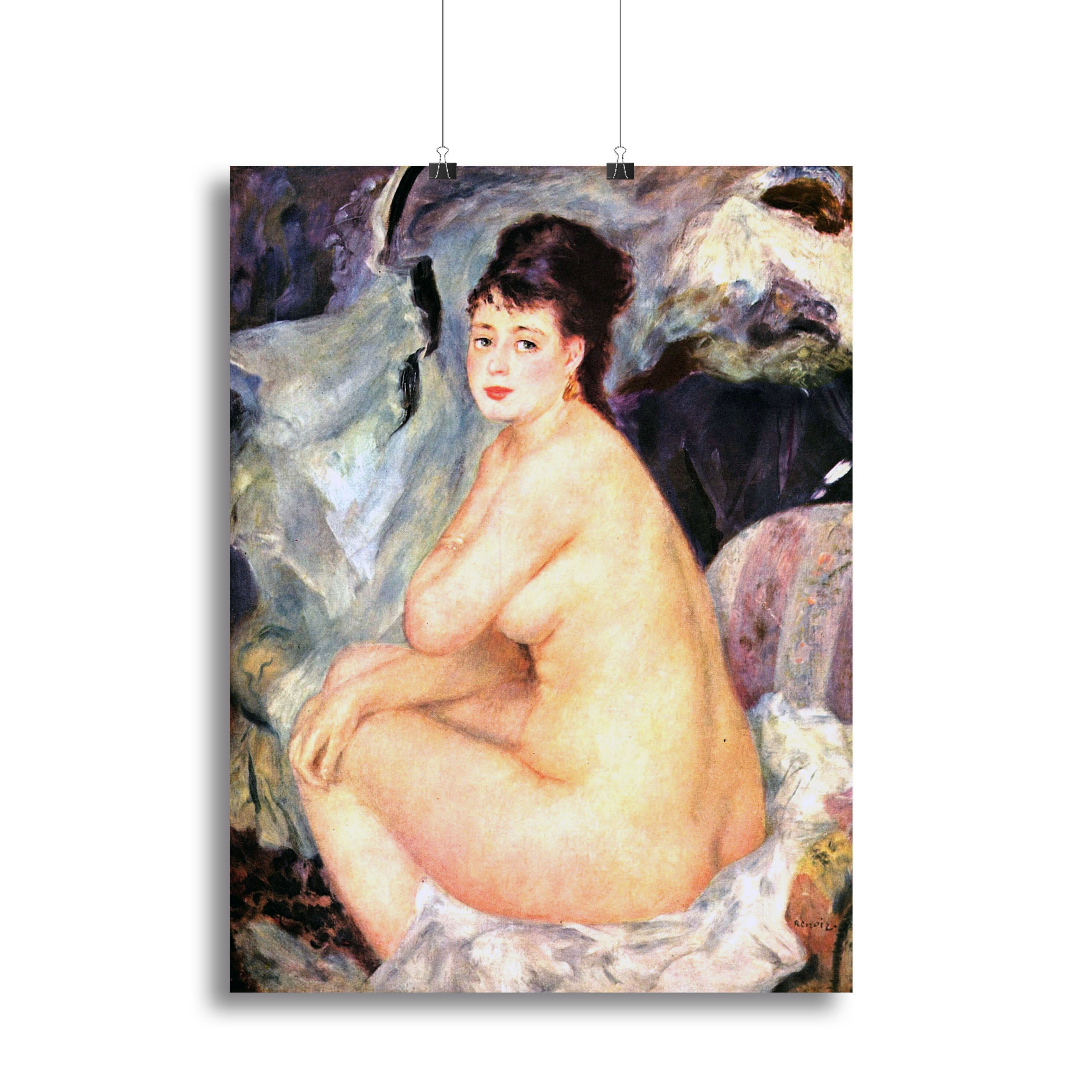 Nude female Anna by Renoir Poster - Unframed