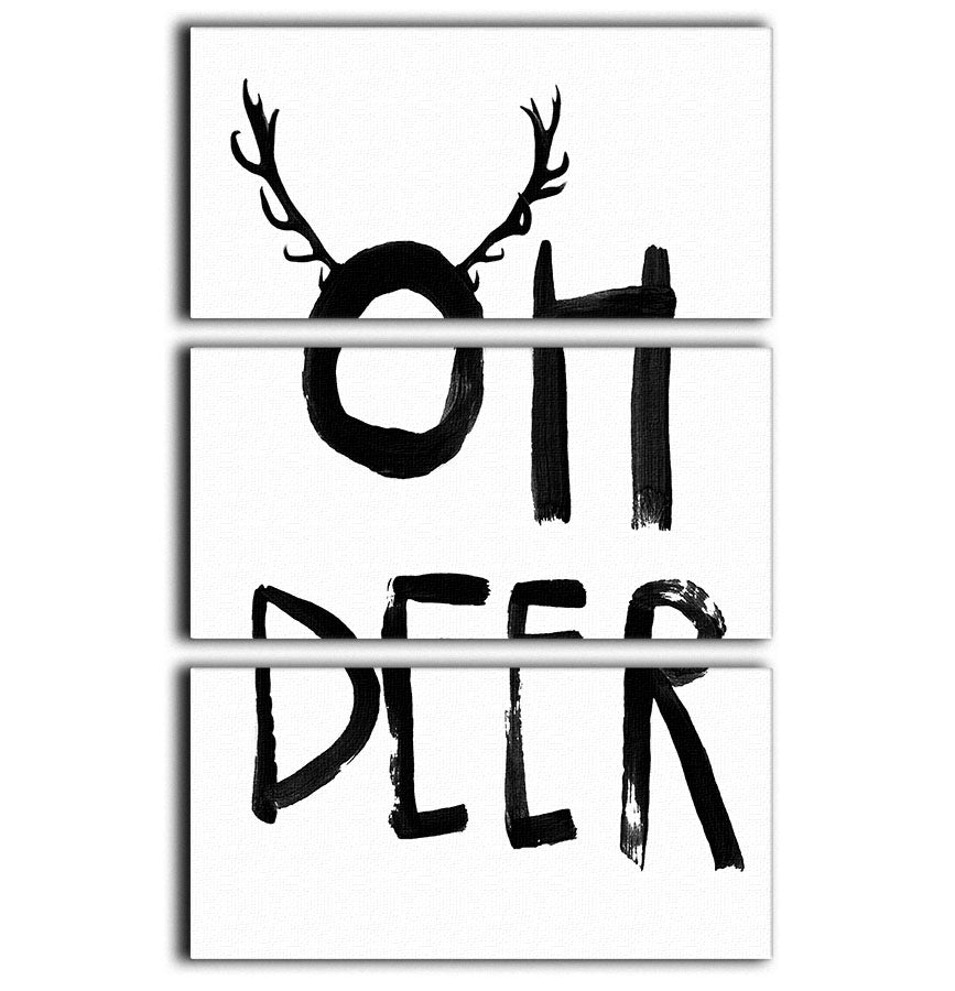 Oh Deer 3 Split Panel Canvas Print - 1x - 1