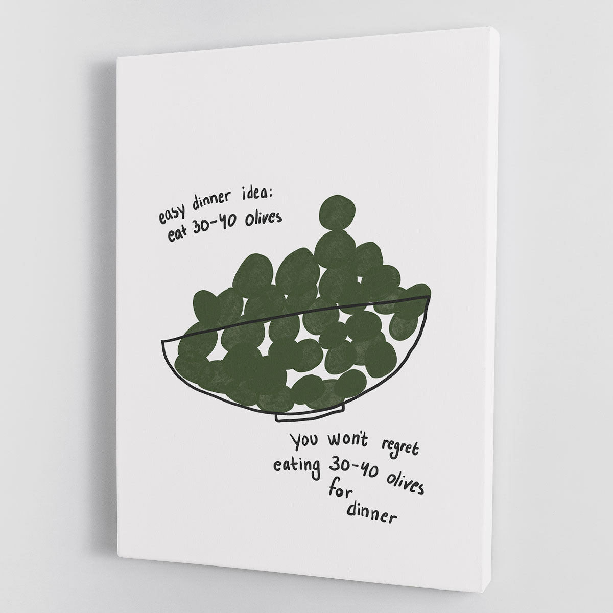 Olives for Dinner Canvas Print or Poster - Canvas Art Rocks - 1