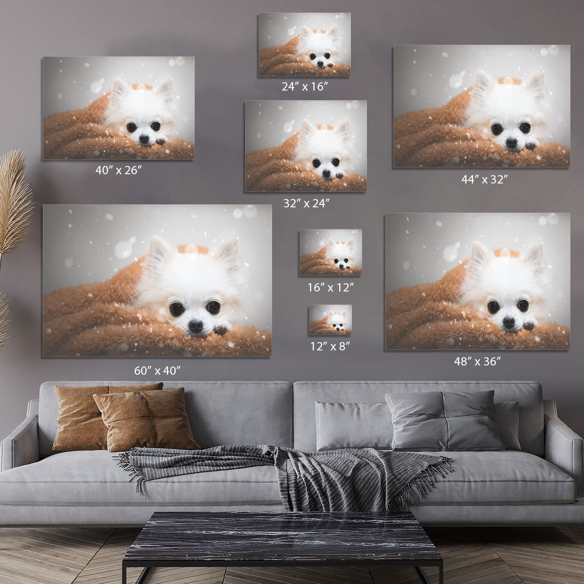 One day in winter Canvas Print or Poster - 1x - 7