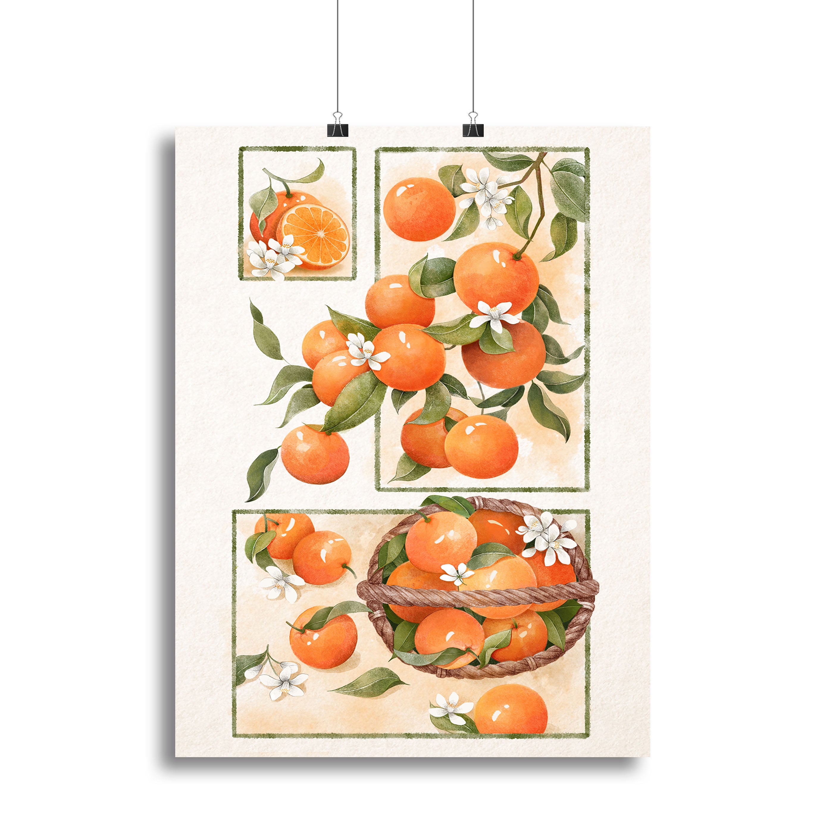 Orange Blossom Lock Canvas Print or Poster - Canvas Art Rocks - 2