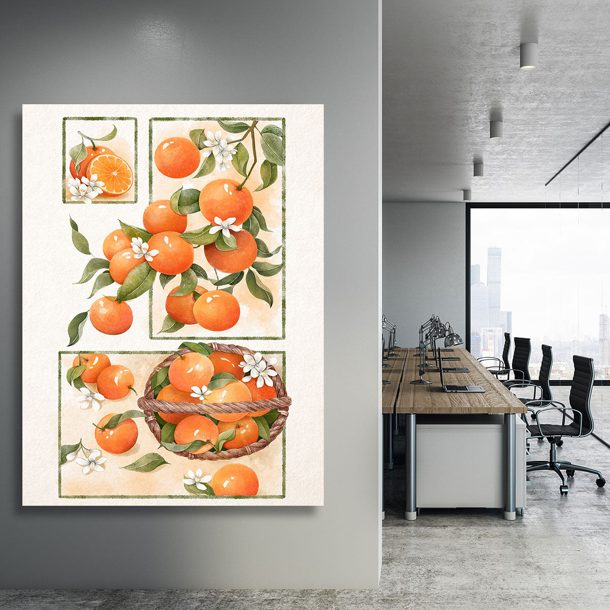 Orange Blossom Lock Canvas Print or Poster - Canvas Art Rocks - 3