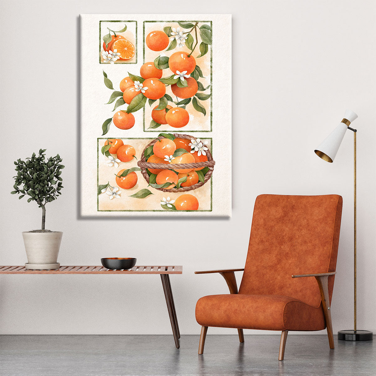 Orange Blossom Lock Canvas Print or Poster - Canvas Art Rocks - 6