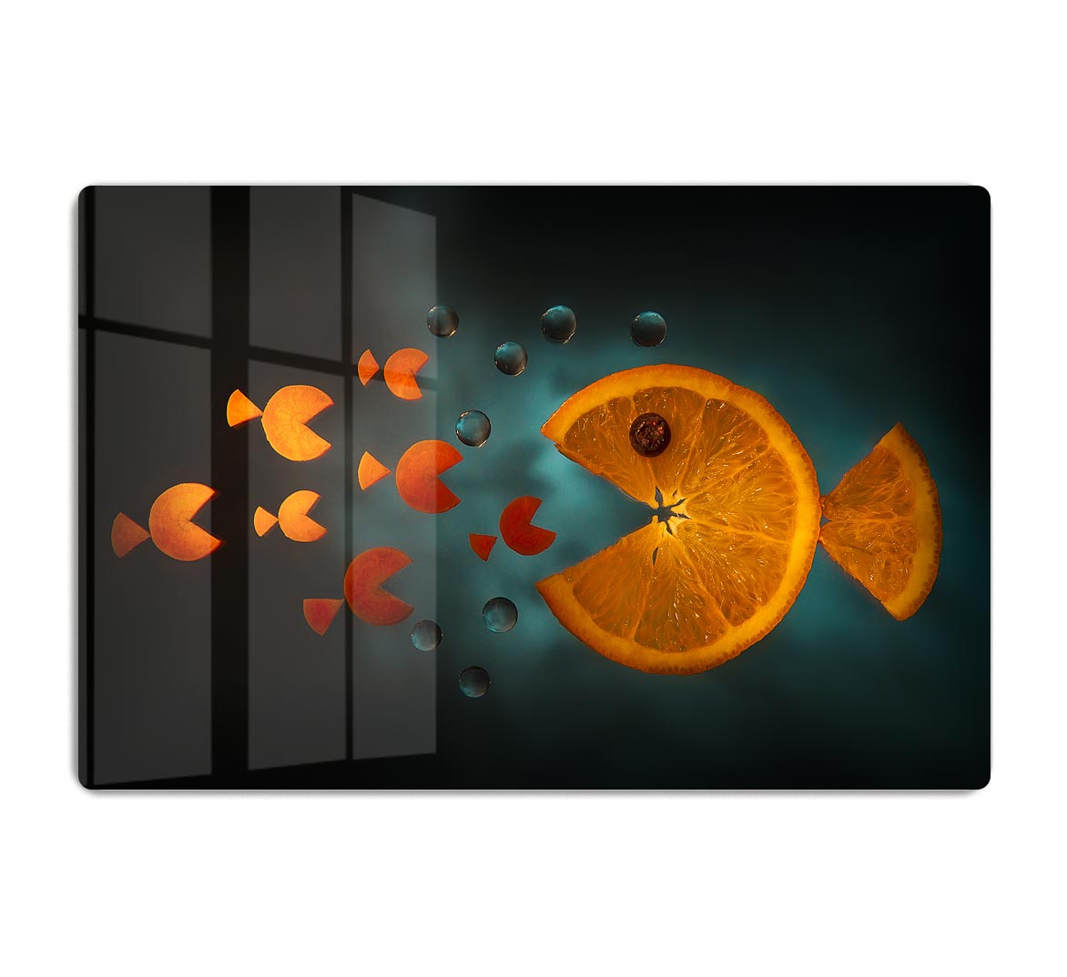 Orange fish Acrylic Block - 1x - 1