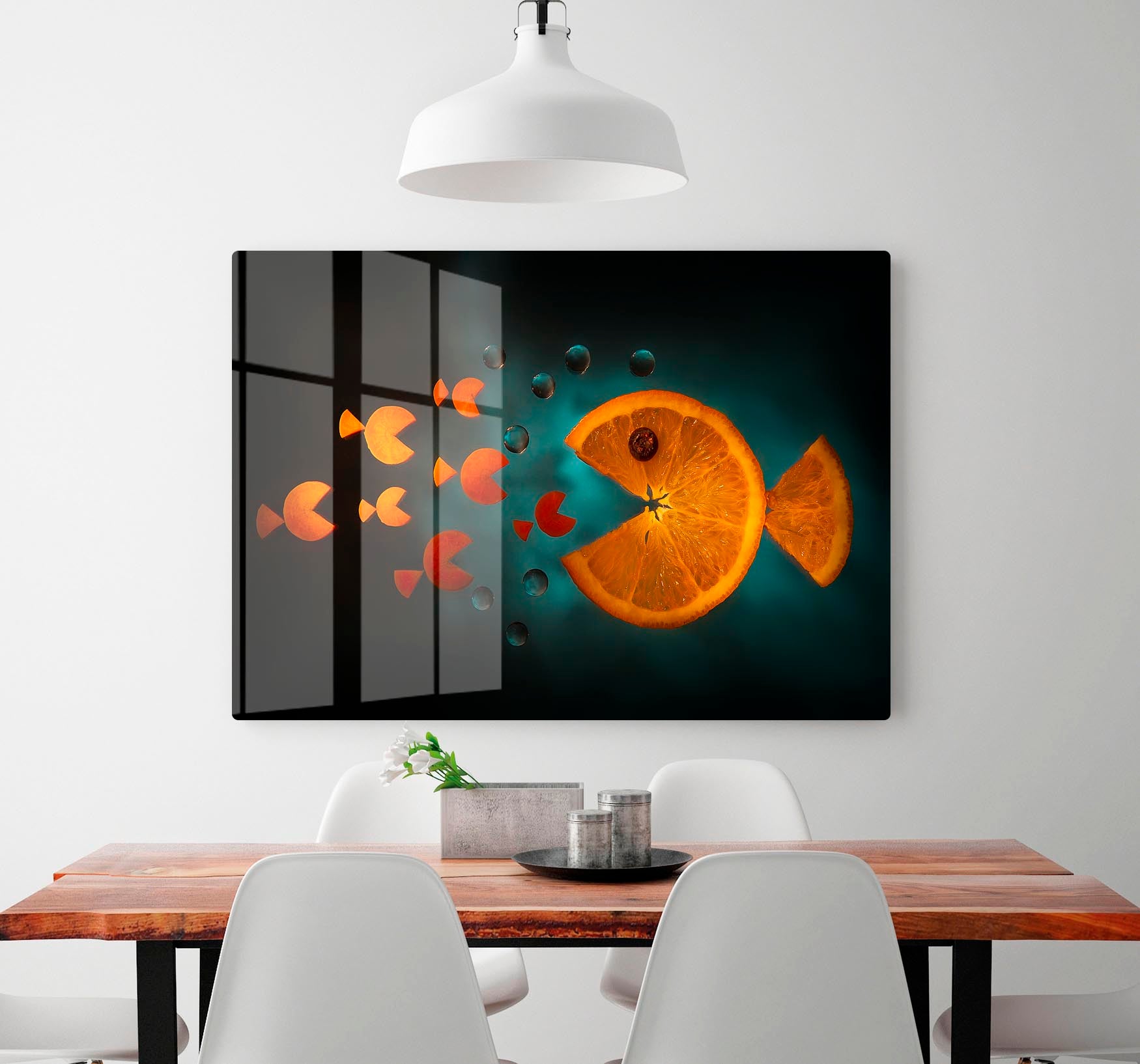 Orange fish Acrylic Block - 1x - 2